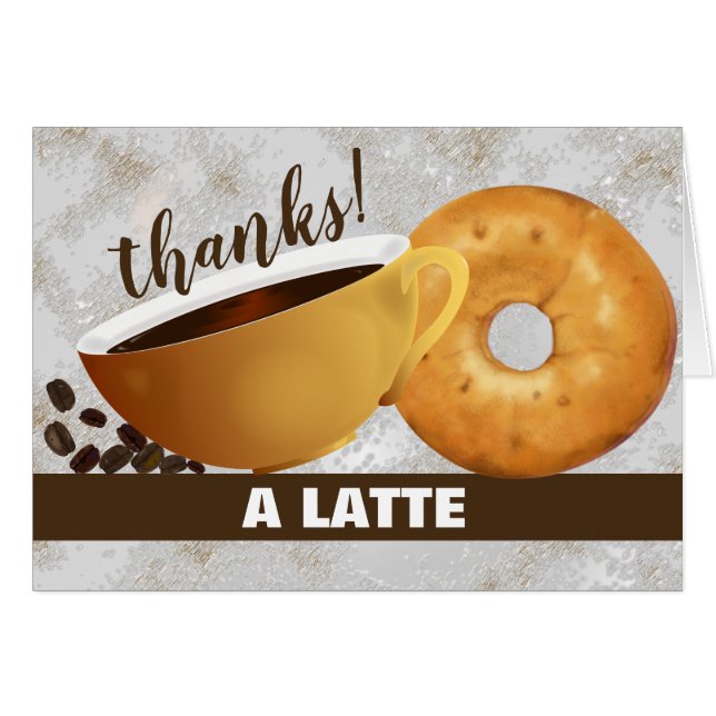 Coffee and Bagel Thank You (Front Horizontal)