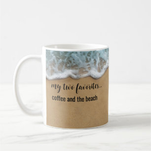 Coffee And Beach Theme Coastal Coffee Mug