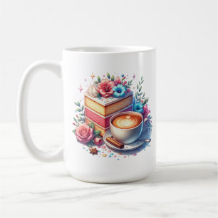 Coffee and Birthday Cake Personalised Coffee Mug