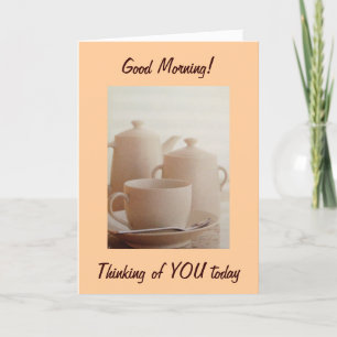 COFFEE AND BIRTHDAY GREETINGS TO YOU TODAY CARD
