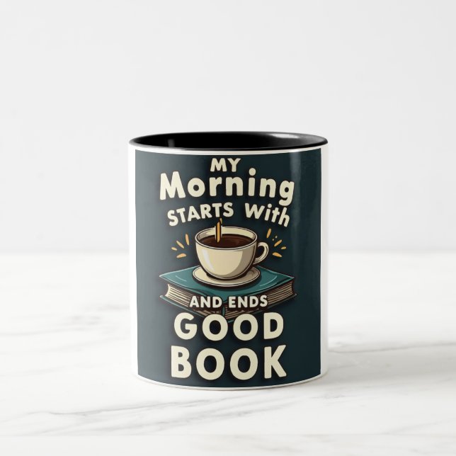 Coffee and Book Mug  (Center)