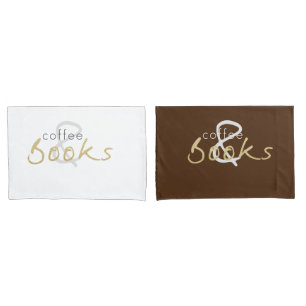 Coffee and Books Pillowcase Set