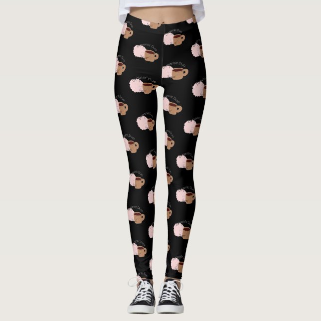 Coffee and Brain are the Dynamic Duo! Leggings (Front)