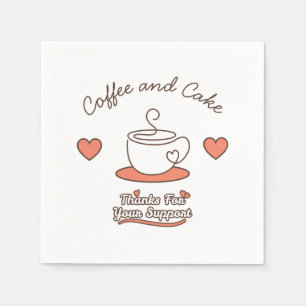 Coffee and Cake  Napkin