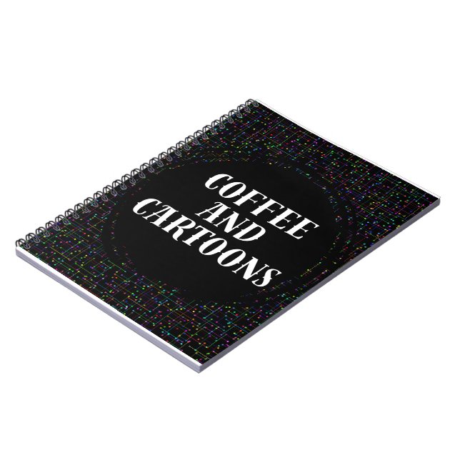 Coffee and Cartoons Notebook (Left Side)