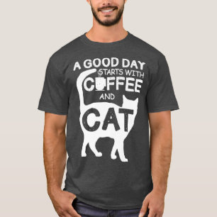 Coffee And Cats Best Cat Dad Fathers Day Espresso  T-Shirt