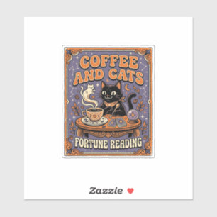Coffee And Cats Cat Tea Leaves Coffee Fortune Read