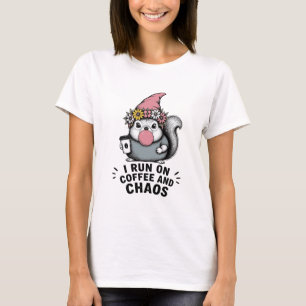 Coffee and Chaos Squirrel T-Shirt