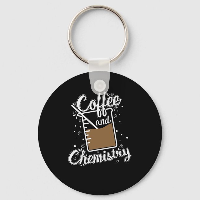 Coffee and Chemistry Messbecher im Labor Key Ring (Front)