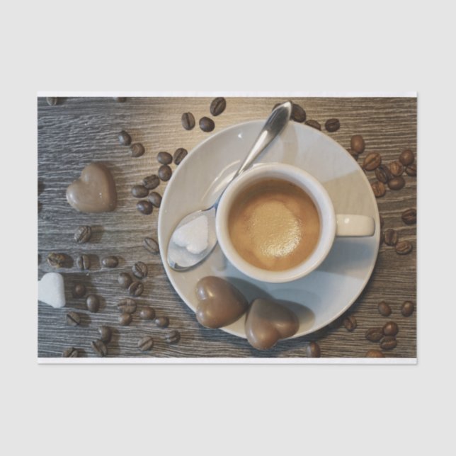 coffee and chocolate tissue paper (Front)