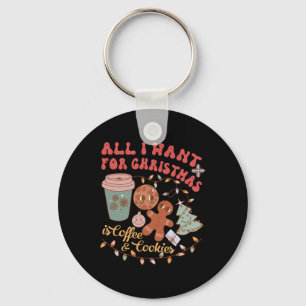 Coffee And Cookies - Christmas And Advent Key Ring