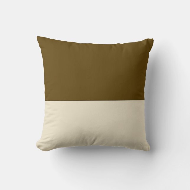 Coffee And Cream Block Art Cushion (Front)