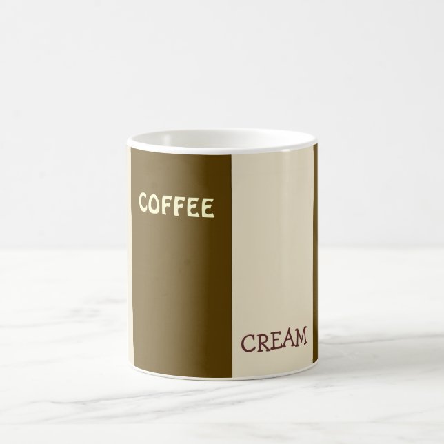 Coffee And Cream Block Art Mug (Center)
