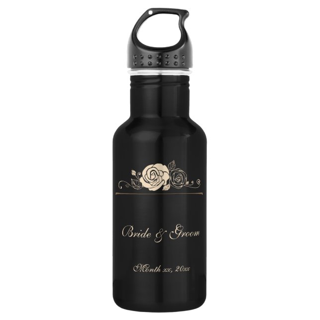 Coffee and Cream Roses Coordinating 532 Ml Water Bottle (Front)
