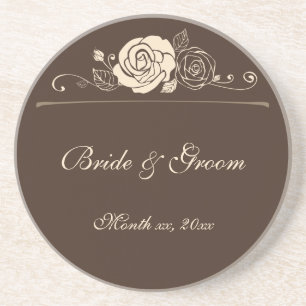Coffee and Cream Roses Coordinating Gifts Coaster