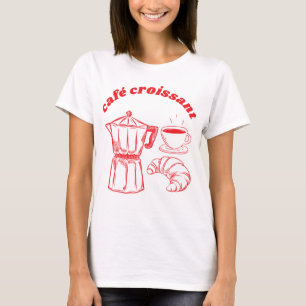Coffee and Croissant t-shirt