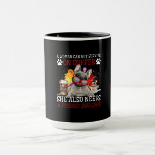 Coffee And Dog Coffee And French Bulldog Gifts Mug