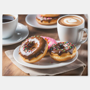 Coffee and Donuts Magnet