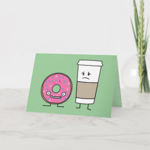 Coffee and Doughnut Thank You Card