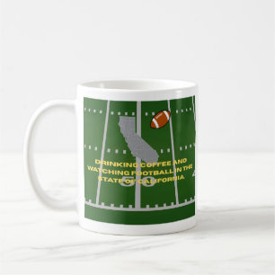 Coffee and Football in California Mug