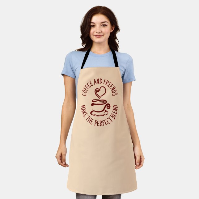 Coffee and Friends, Make the Perfect Blend Apron (Worn)