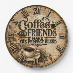 Coffee and Friends Paper Plate