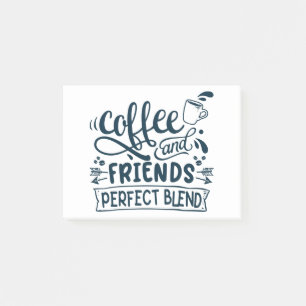 Coffee and friends perfect blend post-it notes