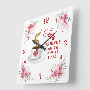 Coffee and Friends Perfect Blend Wall Clock