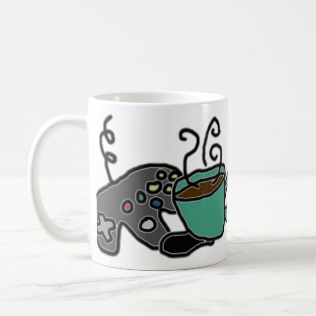Coffee and Games Coffee Mug (Left)