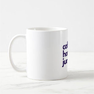 coffee and horses and jumping coffee mug