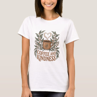 Coffee and Kindness Retro Eucalyptus Mug T-Shirt