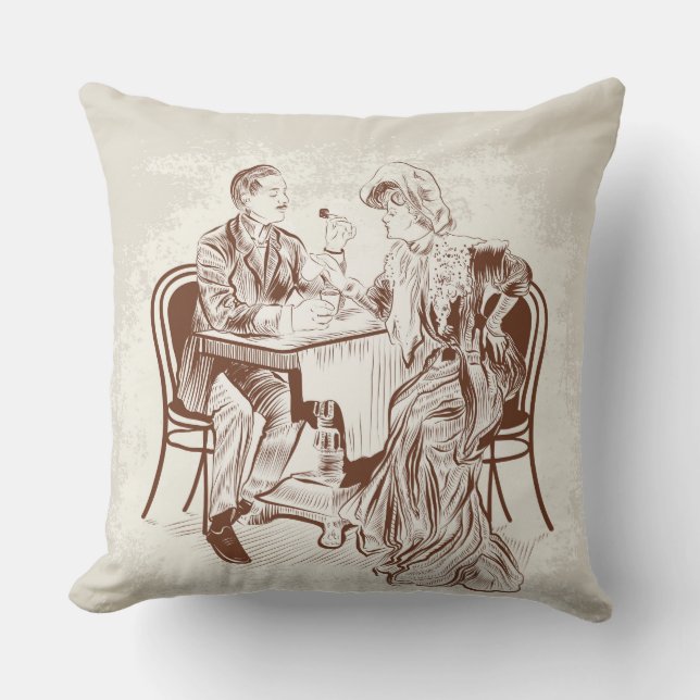 coffee and love cushion (Front)