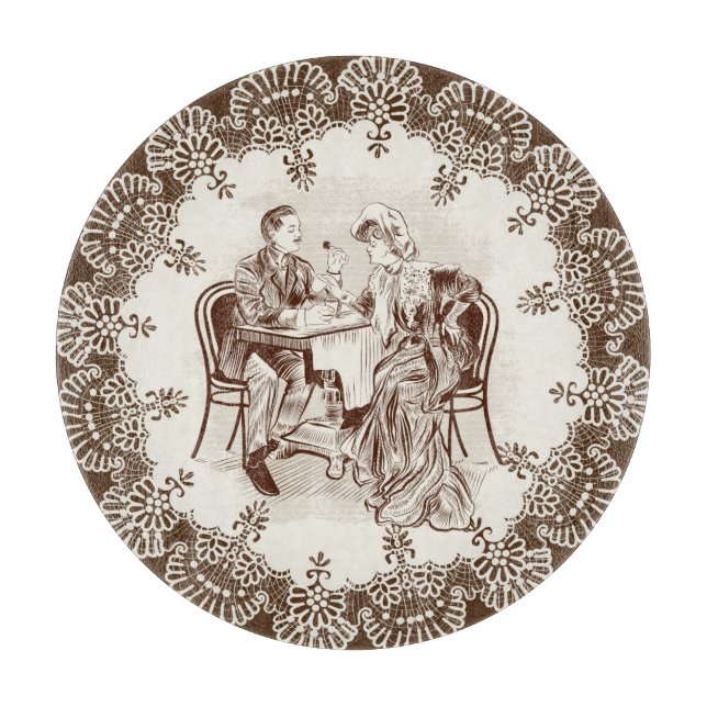  coffee and love cutting board (Front)