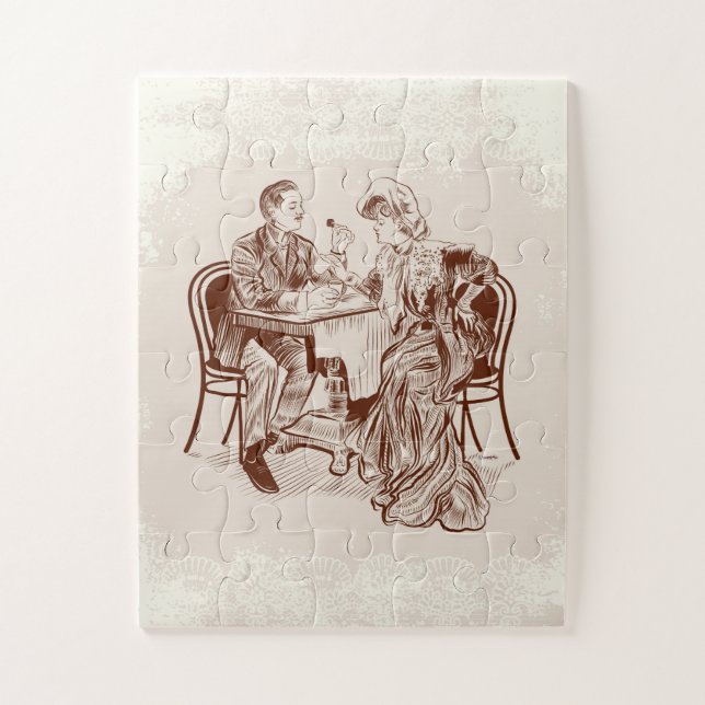 coffee and love jigsaw puzzle (Vertical)