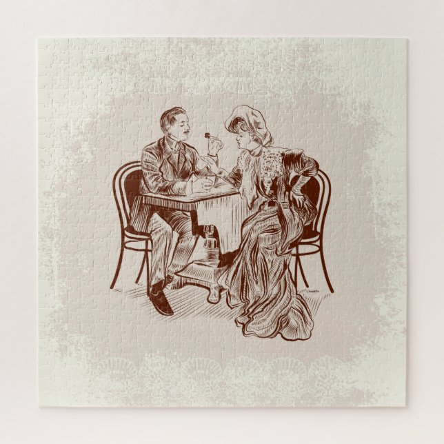 coffee and love jigsaw puzzle (Vertical)