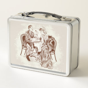  coffee and love metal lunch box