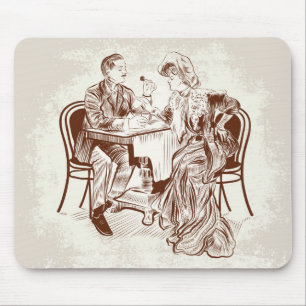 coffee and love mouse pad