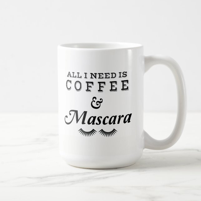 Coffee and Mascara Coffee Mug (Right)