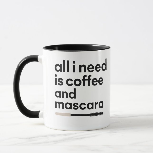 Coffee and Mascara Mug (Left)