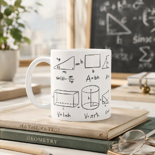 Coffee and Mathematics Solve All Problems Mug
