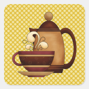 Coffee And Mug Sticker
