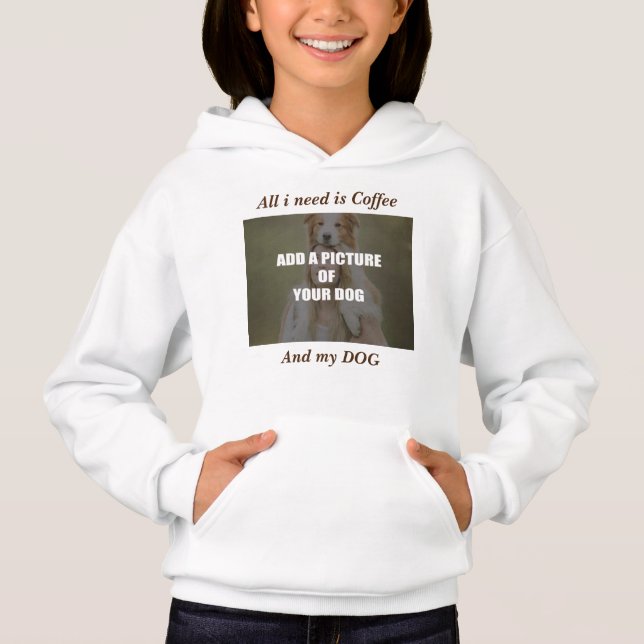 Coffee and my Dog Throw Pillow (Front)