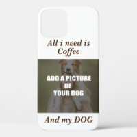 Coffee and my Dog Throw Pillow