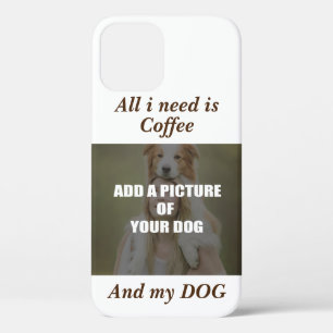 Coffee and my Dog Throw Pillow iPhone 12 Case