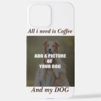 Coffee and my Dog Throw Pillow