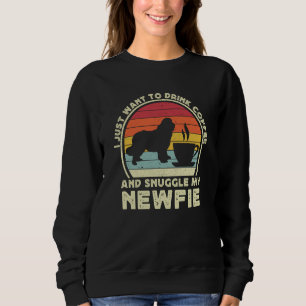 Coffee And Newfie For Men Women Newfoundland Dog D Sweatshirt