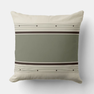 Coffee and Olive  Cushion