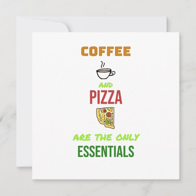 Coffee and Pizza Card (Front)
