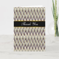 Coffee and Sage iKat ZigZag Pattern