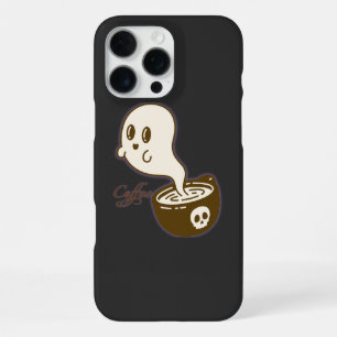 Coffee and Spooky Vibes Cute Halloween Coffee iPhone 16 Pro Max Case